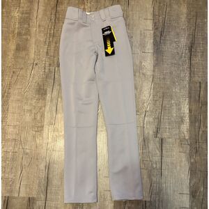 Easton Youth Baseball Pants Size M Gray Inseam Adjustment New With Tags